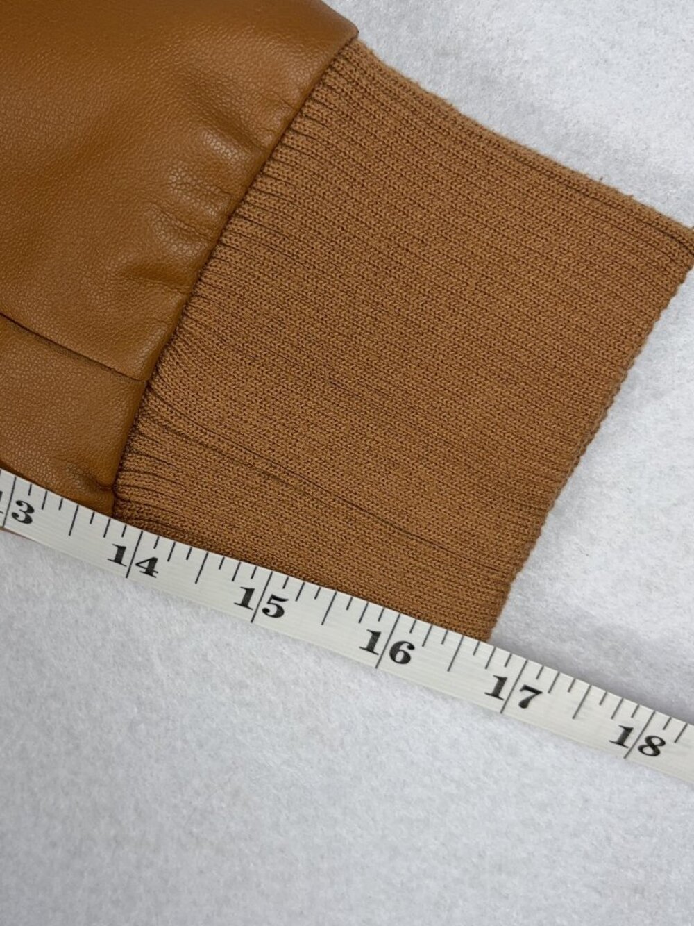 Zenana Outfitters Vegan Leather Moto Bomber Jacket Women’s L Tan Biker Y2K Chic - Picture 8 of 12